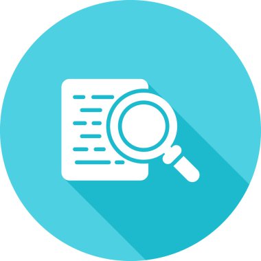 belge arama simgesi, vektör çizimi