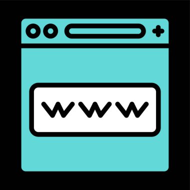 dünya çapında web simgesi vektör illüstrasyonu