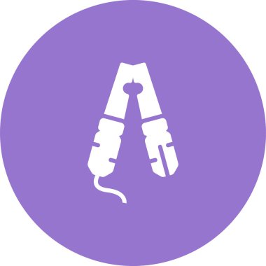 Kablo Kıskaç simgesi, vektör illüstrasyonu basit tasarım