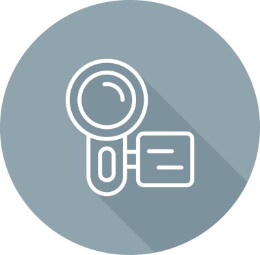 Video kamera simgesi vektör çizim 