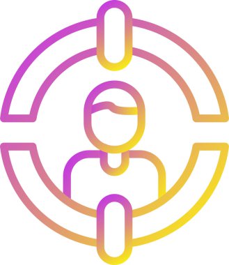 Müşteri Segmentasyon simgesinin vektör illüstrasyonu