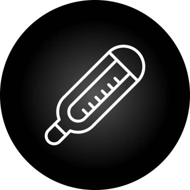 termometre ağ simgesi vektör çizimi