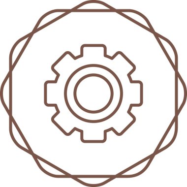 ayar simgesi, vektör illüstrasyonu