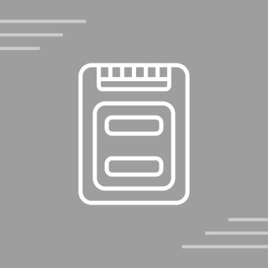 Ssd dosya biçimi vektör illüstrasyonu