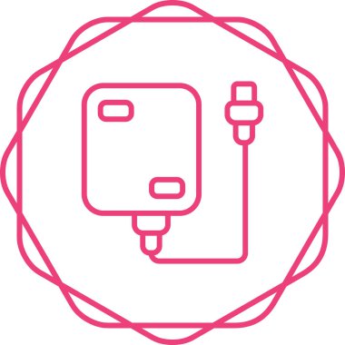 Sabit disk simgesi, vektör illüstrasyonu basit tasarım