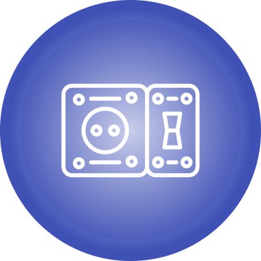 GFCI Outlet ağ vektör illüstrasyonu