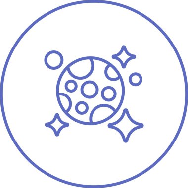 ay ve yıldız simge vektör çizim 