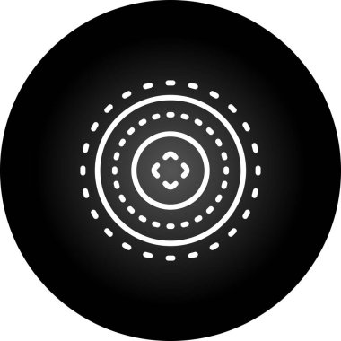 Hedef simgenin vektör illüstrasyonu 