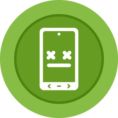 Ölü telefon simgesi vektör illüstrasyon tasarımı