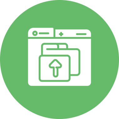 Dosya simgesi, vektör illüstrasyonu yükle