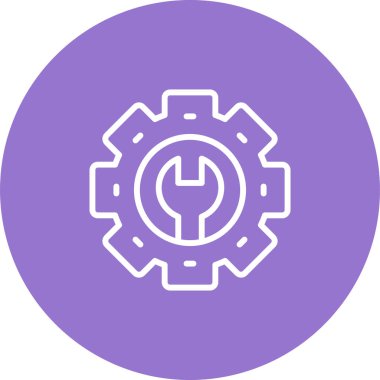 Cogwheel simgesinin vektör illüstrasyonu