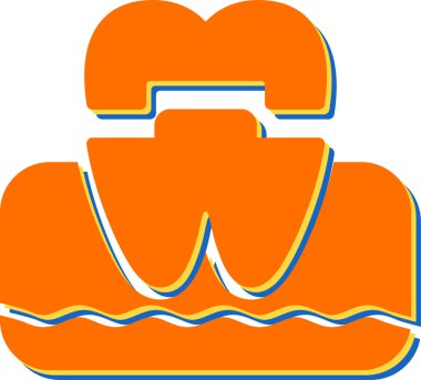 Taç web simge vektör çizim