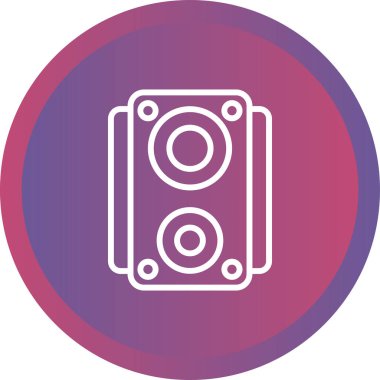 hoparlör ağ ikonu vektör illüstrasyonu 