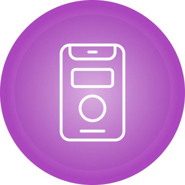 akıllı telefon simgesi, vektör illüstrasyonu basit tasarım