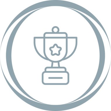 kupa web simgesi vektör illüstrasyonu 