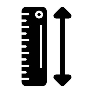 Ölçek. Web simgesi basit illüstrasyon