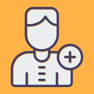 doktor simgesi, vektör illüstrasyonu basit tasarım