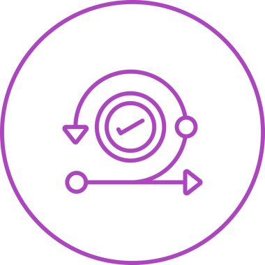 Görselleştirilmiş Basit Özyineleme Simgesi Beyaz Arkaplanda İzole Edildi 