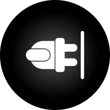 elektrik dolgu simgesi web basit illüstrasyon