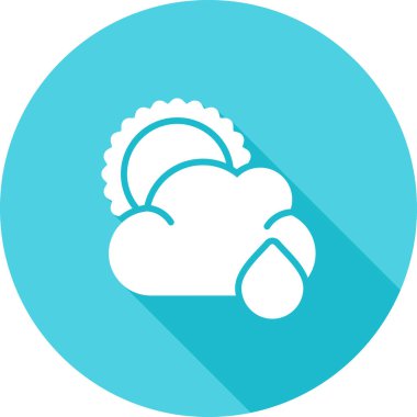 Modern bulut simgesinin vektör illüstrasyonu 