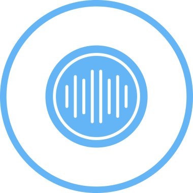 Ses Spektrumu simgesi, vektör illüstrasyonu 