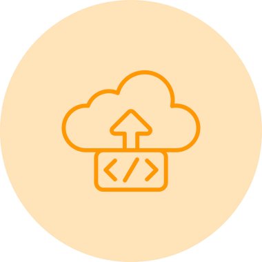 Bulut Dağıtım vektör simgesi