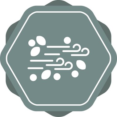 Rüzgar simgesinin vektör illüstrasyonu