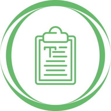 metin simge vektör çizim