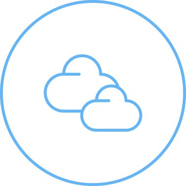 vector illustration of cloud modern icon 
