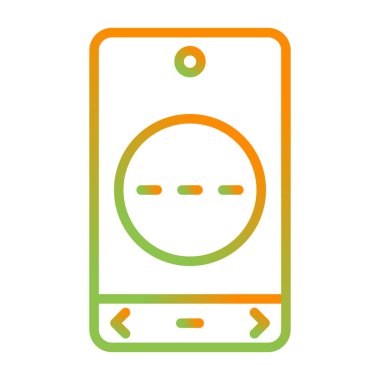 Smartphone ileti simgesi, vektör illüstrasyonu basit tasarım