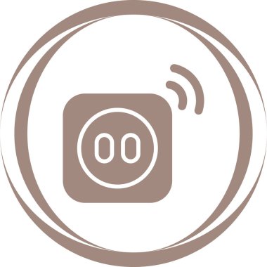 Smart Plug simgesi, vektör illüstrasyonu basit tasarım