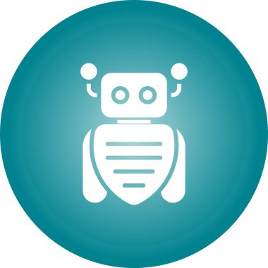 robot ağ simgesi, vektör illüstrasyonu