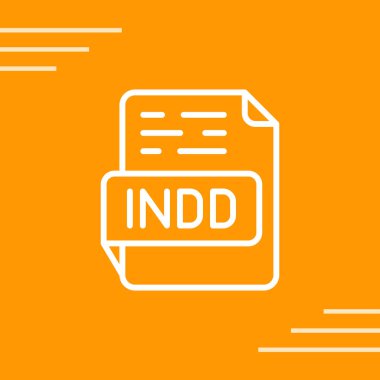 INDD file format icon vector illustration clipart