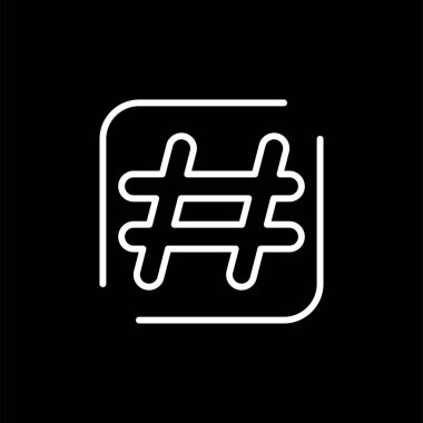 hashtag işareti vektör illüstrasyonuName 