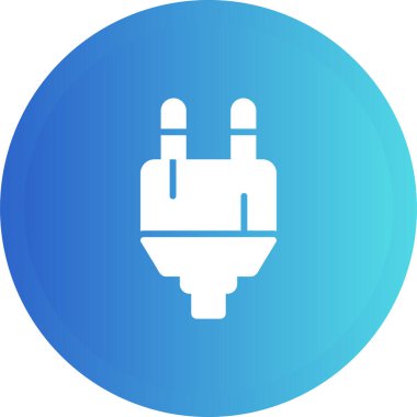 elektrik dolgu simgesi web basit illüstrasyon