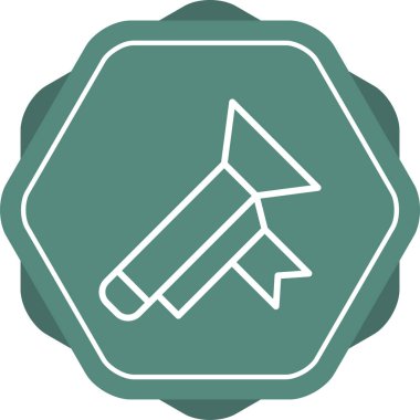 Beyaz Arkaplanda Kutlama Ağı Simgesi İzole Edildi 