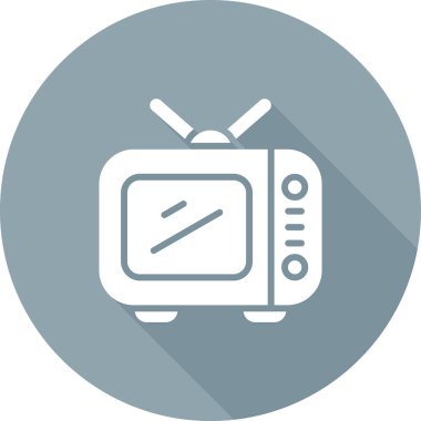 Televizyon. Web simgesi basit illüstrasyon 