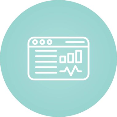 Sosyal Medya Analizleri için illüstrasyon simgesi