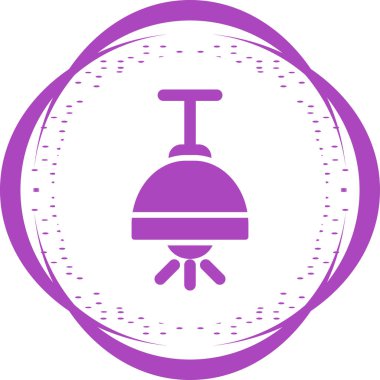 tavan lambası web simgesi, basit vektör illüstrasyonu    