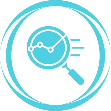 Seo Veri Analizi Modern simgesinin vektör çizimi