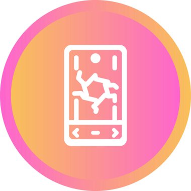 akıllı telefon simgesi, vektör illüstrasyonu basit tasarım