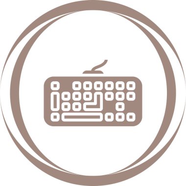 Klavye. Web simgesi basit tasarım