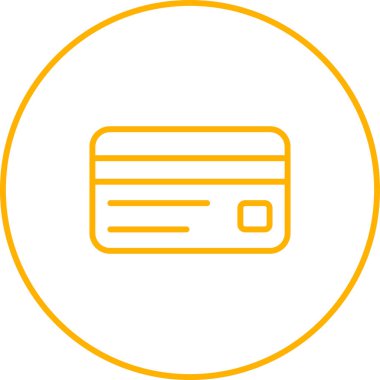 Kredi Kartı Hattı Simgesi. Ödeme Konsepti. Vektör İllüstrasyonu.