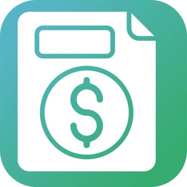 belge web simgesi vektör illüstrasyonu