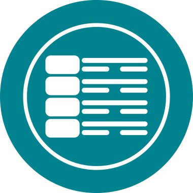 Bir Menü simgesinin vektör çizimi