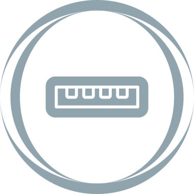 usb simgesi, vektör illüstrasyonu basit tasarım