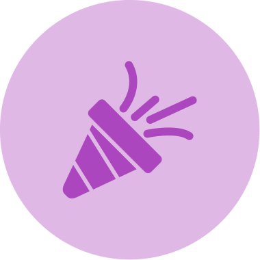 Modern Konfeti simgesinin vektör çizimi    