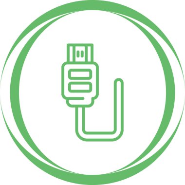 Modern hdmi simgesinin vektör çizimi