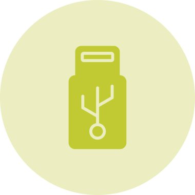 usb simgesi, vektör illüstrasyonu basit tasarım