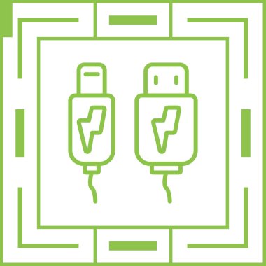 Yıldırım. Web simgesi basit illüstrasyon